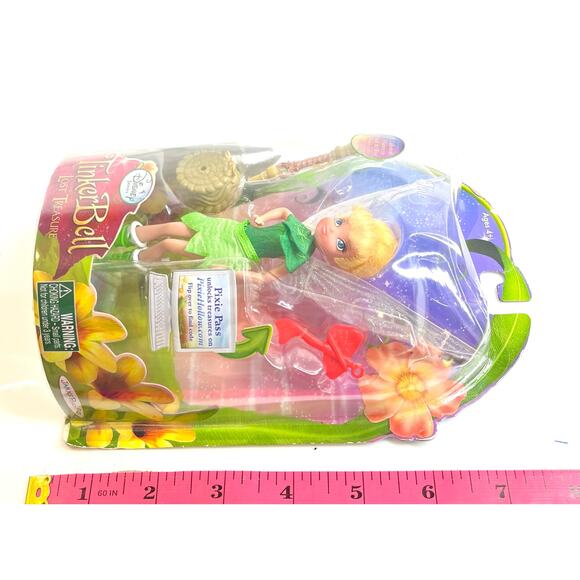Disney TINKERBELL TINE Tink Lost Treasure DOLL TOY 6" Pixie Pass 2010 JAKKS Box - Picture 5 of 6